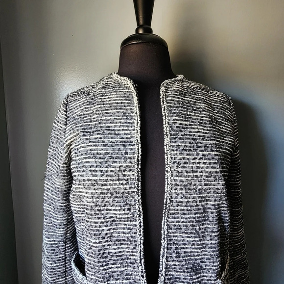 *NWT* Max Studio Striped Heathered Cardigan - Picture 2 of 6